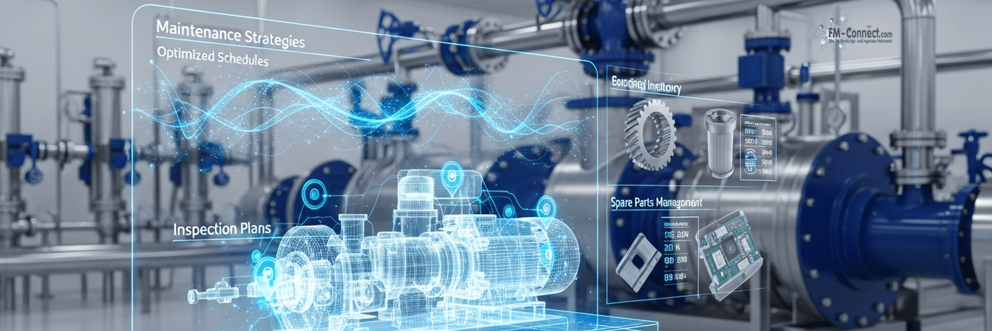 Instandhaltungskonzept mit Wartungsstrategien Inspektionsplänen und Ersatzteilmanagement im Facility Management