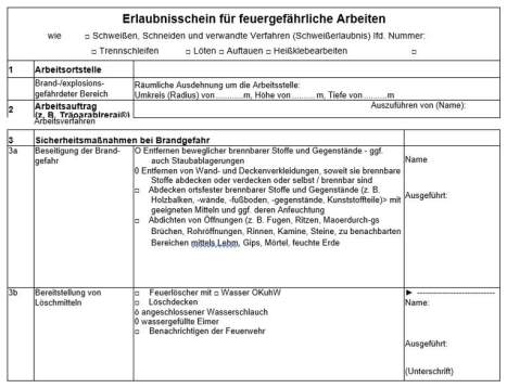 Notwendige Anforderungen an die Brandwache für Arbeiten in Hochrisikobereichen – Sicherheitsmaßnahmen und Vorschriften