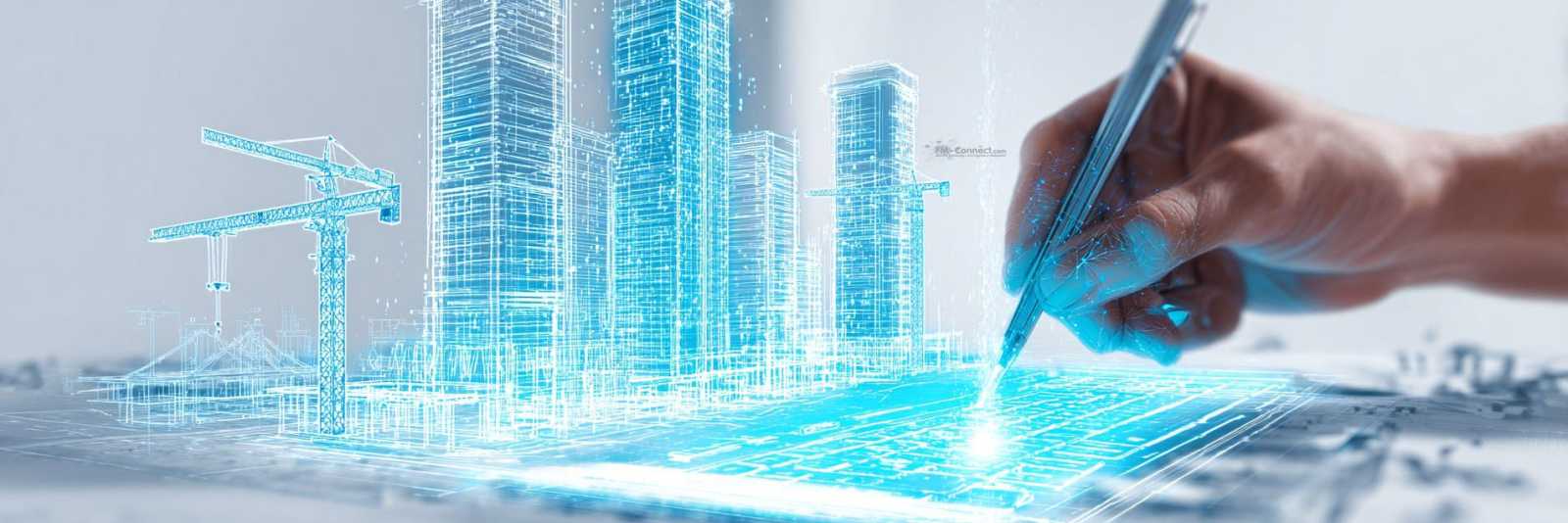 Fachmann nutzt Tablet für Digitalisierungskonzept und digitale Prozesse im Facility Management