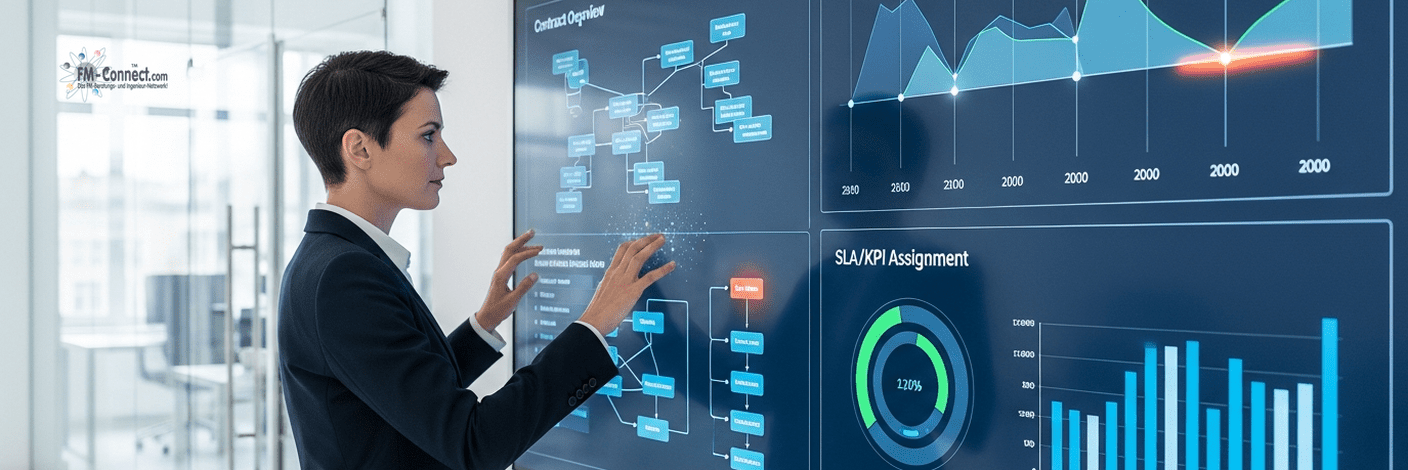Vertragskataster mit Fristenmanagement sowie SLA und KPI Zuordnung im Facility Management